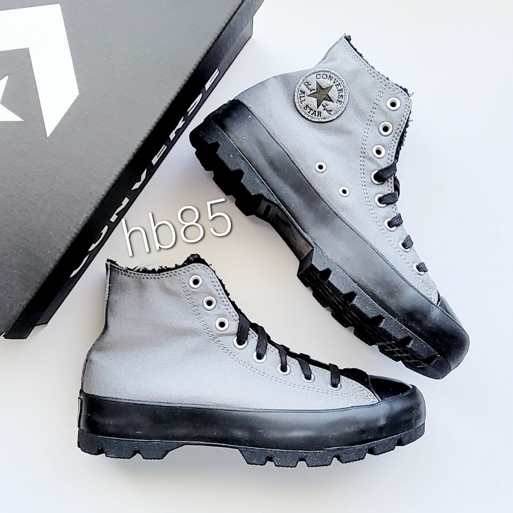 Converse CTAS Lugged Hi Mason Black Black Women's 11